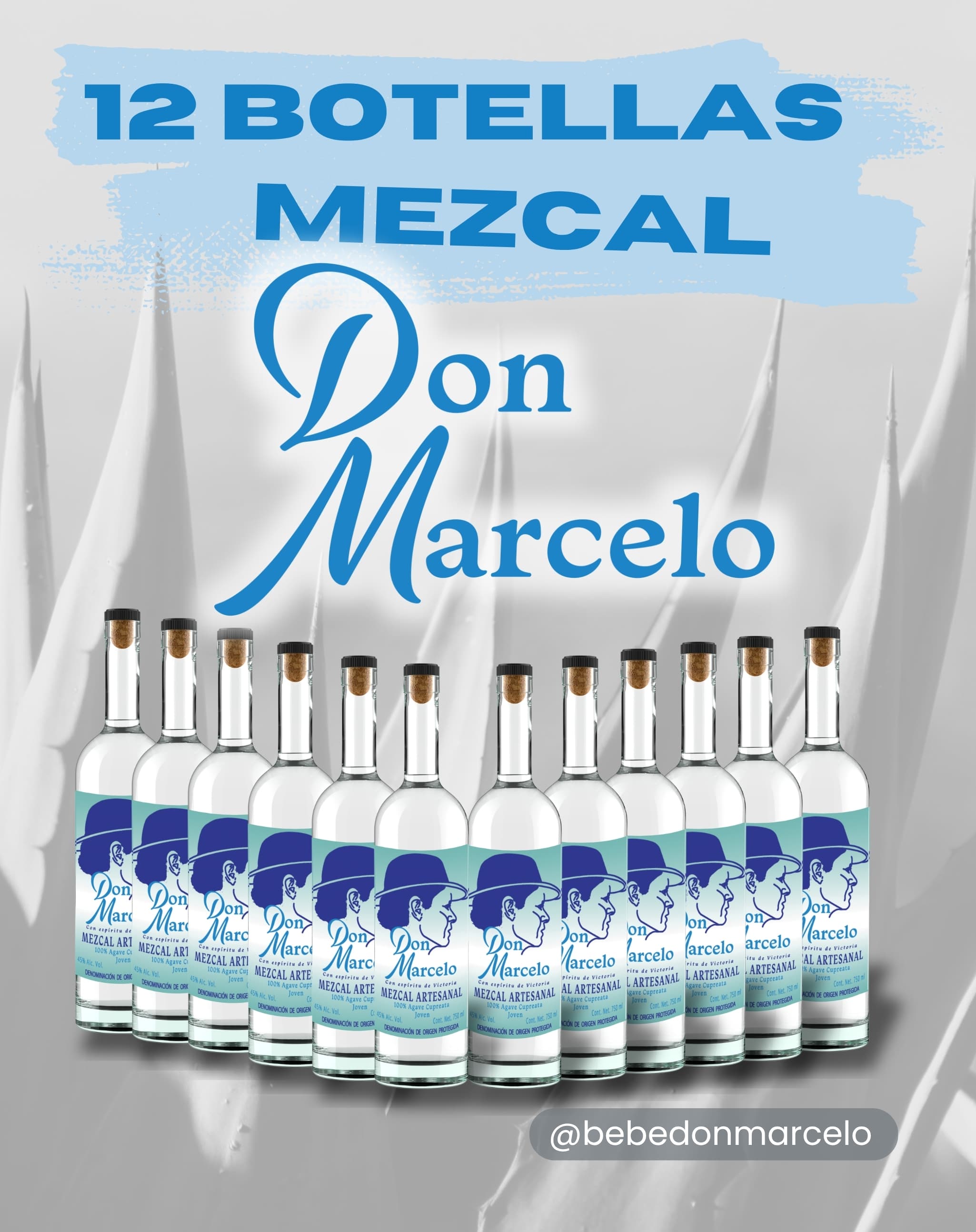 12 botellas Mezcal Don Marcelo