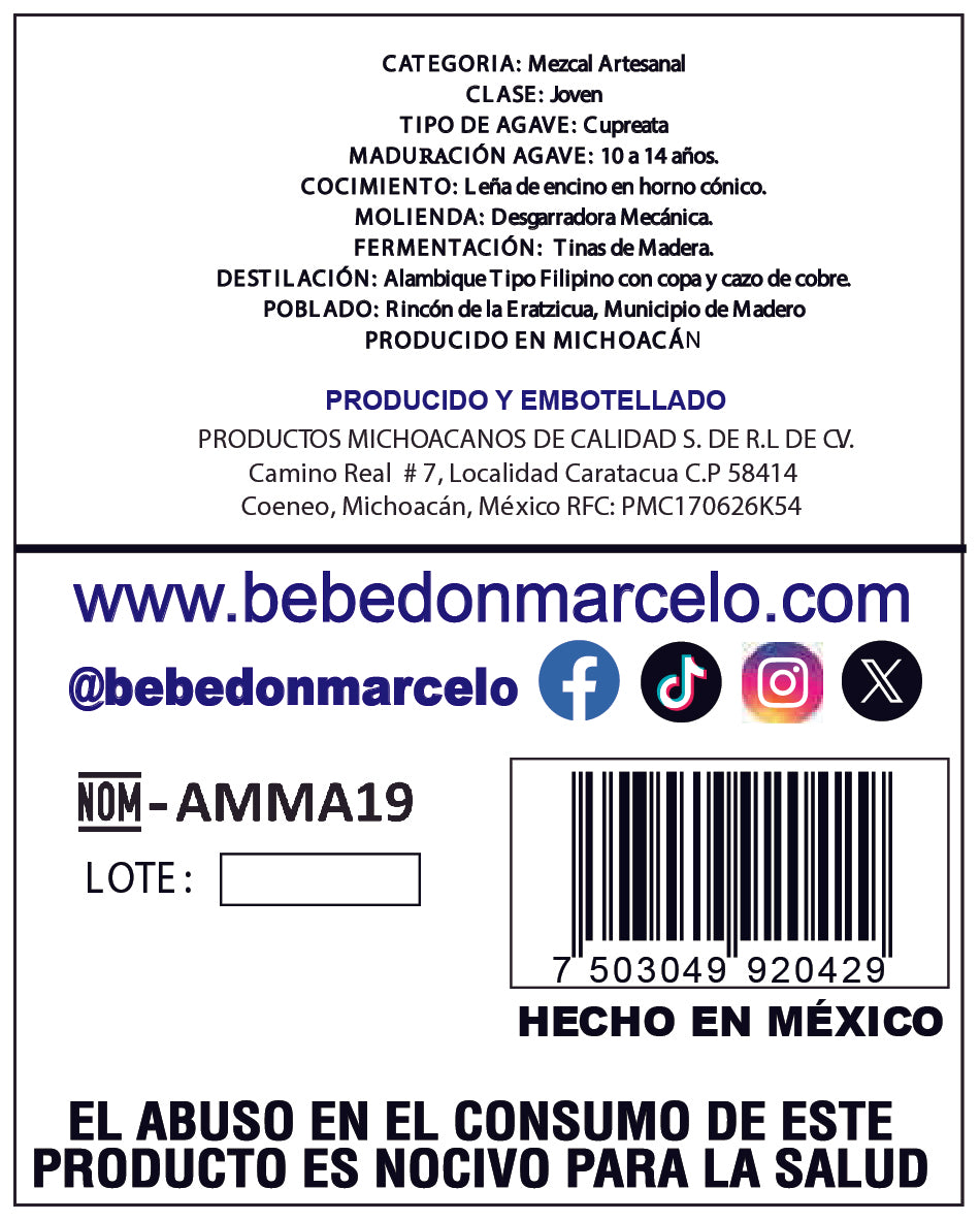 Mezcal Artesanal Don Marcelo